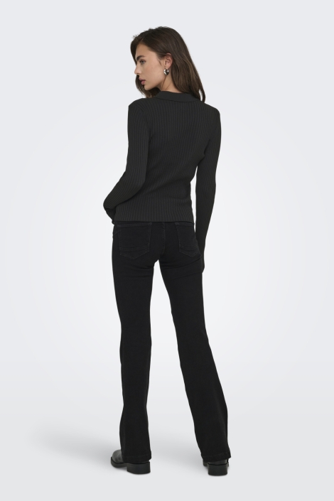 Only onlelisa l/s rib polo rp knt